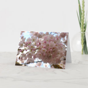 Festividades Cartão de Flor de Cereja Personalizar Cartão de Fl