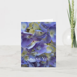 Festividades Cartão de Flor Macro de Hortênsia Azul Personaliza