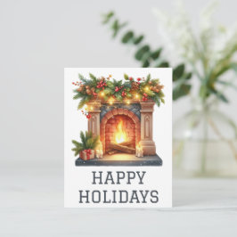 Festividades Cartão de Fogueira de Férias Festivas