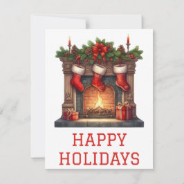 Festividades Cartão de Fogueira de Férias Festivas