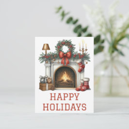 Festividades Cartão de Fogueira de Férias Festivas