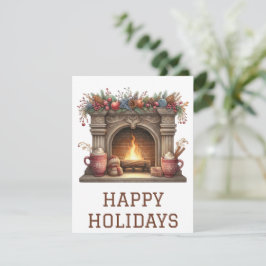 Festividades Cartão de Fogueira de Férias Festivas