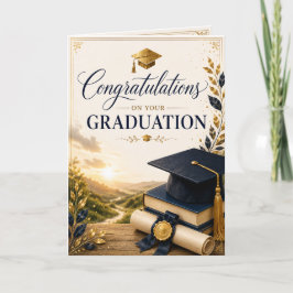 Festividades Cartão de Formatura Guiado pela Graça