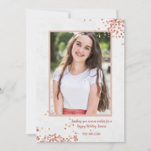 Festividades Cartão de Foto com Brilho de Feriado