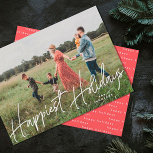 Festividades Cartão de foto da família Feliz Natal Foto de féri