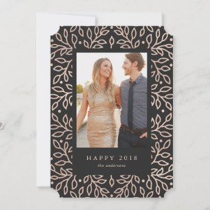 Festividades Cartão de Foto de Ano Novo 2018 Feliz