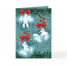 Cartão de foto de Cowboys Cowgirls laçando no azul