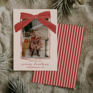 Festividades Cartão de Foto de Família de Natal Arco de Natal L