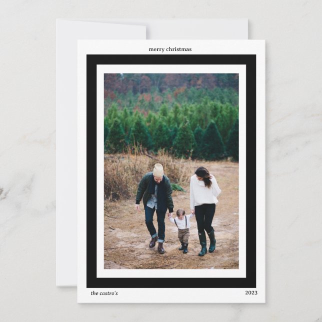 FESTIVIDADES CARTÃO DE FOTO DE FÉRIAS (Frente)