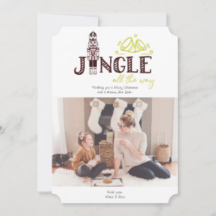 Festividades Cartão de Foto de Férias do Quebra-Nozes