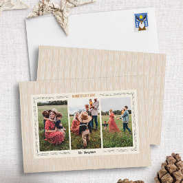 Festividades Cartão de Foto de Férias em Estilo Moderno de Faze