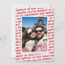 Cartão de Foto de Férias *Grafite de Natal*