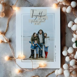 Festividades Cartão de Foto de Férias Juntos