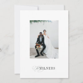 Festividades Cartão de Foto de Férias Minimalista Elegante
