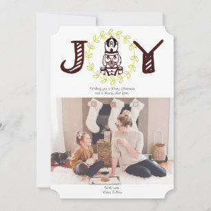 Festividades Cartão de Foto de Férias Nutcracker Joy