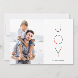Festividades Cartão de foto de férias Painted Joy