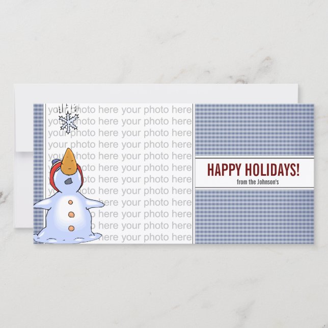 Festividades Cartão de Foto de Inverno Mágico (Frente)