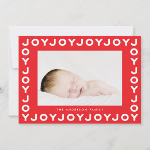 Festividades Cartão de Foto de Natal Férias Quadro Vermelho Ale