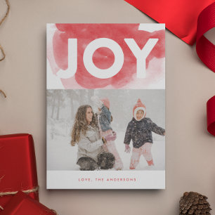 Festividades Cartão de Foto de Natal Festa de JOIA de Aquarela 