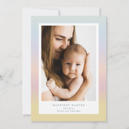 Festividades Cartão de Foto de Páscoa Moderno para Família | Pa