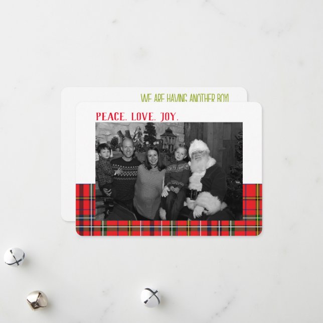 Festividades Cartão de Foto de Ultrassom de Revelação do Sexo d (Frente/Verso In Situ)