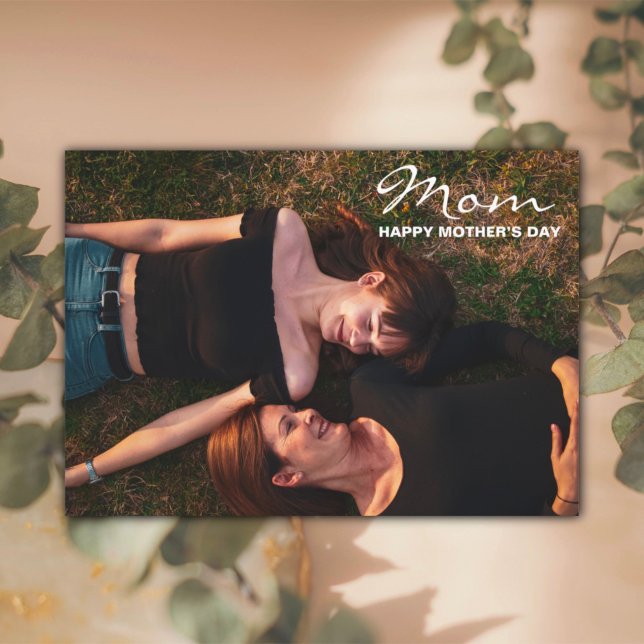 Festividades Cartão de Foto do Dia das Mães Melhor Amiga (Criador carregado)