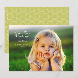 Festividades Cartão de Foto do Rosh Hashanah Moderno