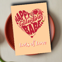 Festividades Cartão de Foto Personalizado do Dia de Galentine