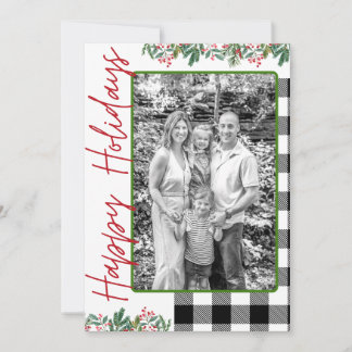 Festividades Cartão de Foto Personalizado Feliz Férias