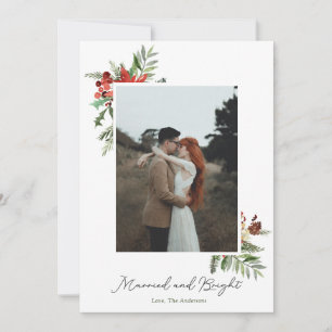 Festividades Cartão de fotos de casamento & fuga romântica da l