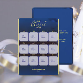 Festividades Cartão de Fotos de Férias do Ano dos Nossos Bendit