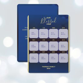 Festividades Cartão de Fotos de Férias do Ano dos Nossos Bendit