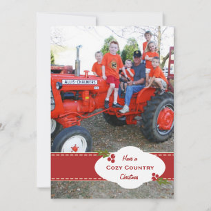 Festividades Cartão de Friso Holly Jolly Holiday