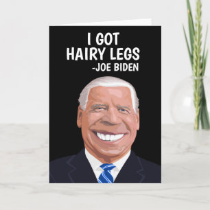 FESTIVIDADES CARTÃO DE GANHOS DE ANIVERSÁRIO DO FUNNY JOE BIDEN