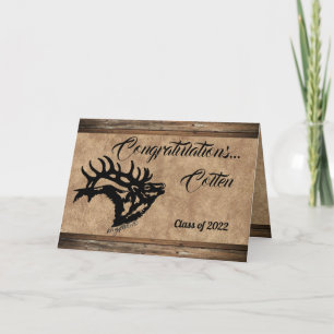 Festividades Cartão de Graduação Bull Elk