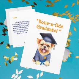 Festividades Cartão de Graduação de Cão Engraçado Engraçado
