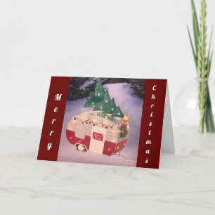 FESTIVIDADES CARTÃO DE GREETING DE NATAL DE VEÍCULO RECREATIVO 