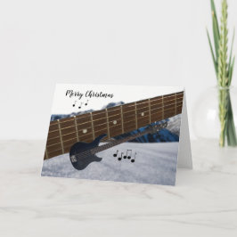 Festividades Cartão de Guitarra Elétrica de Natal