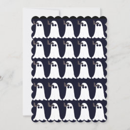 Festividades Cartão de Halloween de Fantasmas e Morcegos