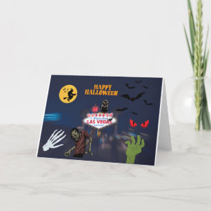 Festividades Cartão de Halloween de Las Vegas