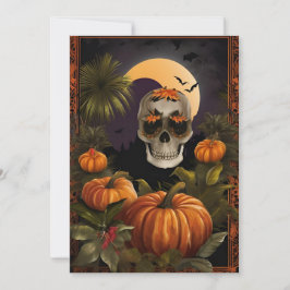 Festividades Cartão de Halloween Tropical Assustador - Dia dos