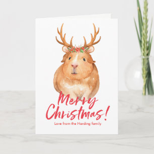 Festividades Cartão de Hamster de Natal bonito