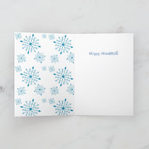 Cartão de Hannukah 13 cm X 18 cm em branco