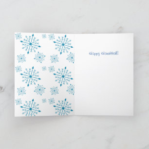 Festividades Cartão de Hannukah 13 cm X 18 cm em branco
