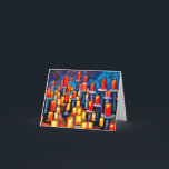 Festividades Cartão de Hanukkah 5<br><div class="desc">Um cartão para enviar à sua família,  amigos e colegas para celebrar e desfrutar do Hanukkah.</div>