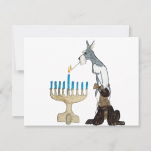 Festividades Cartão de Hanukkah - de Chanukah