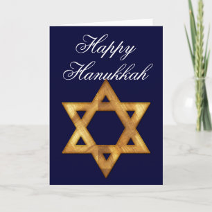 Festividades Cartão de Hanukkah Estrela de Davi Golden 1