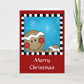 Festividades Cartão de Homem Gingerbird
