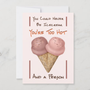 Festividades Cartão de Icecream Engraçado do Dia Galentine