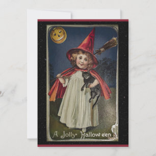 Festividades Cartão de Ilustração de Gato Vintage Personalizado